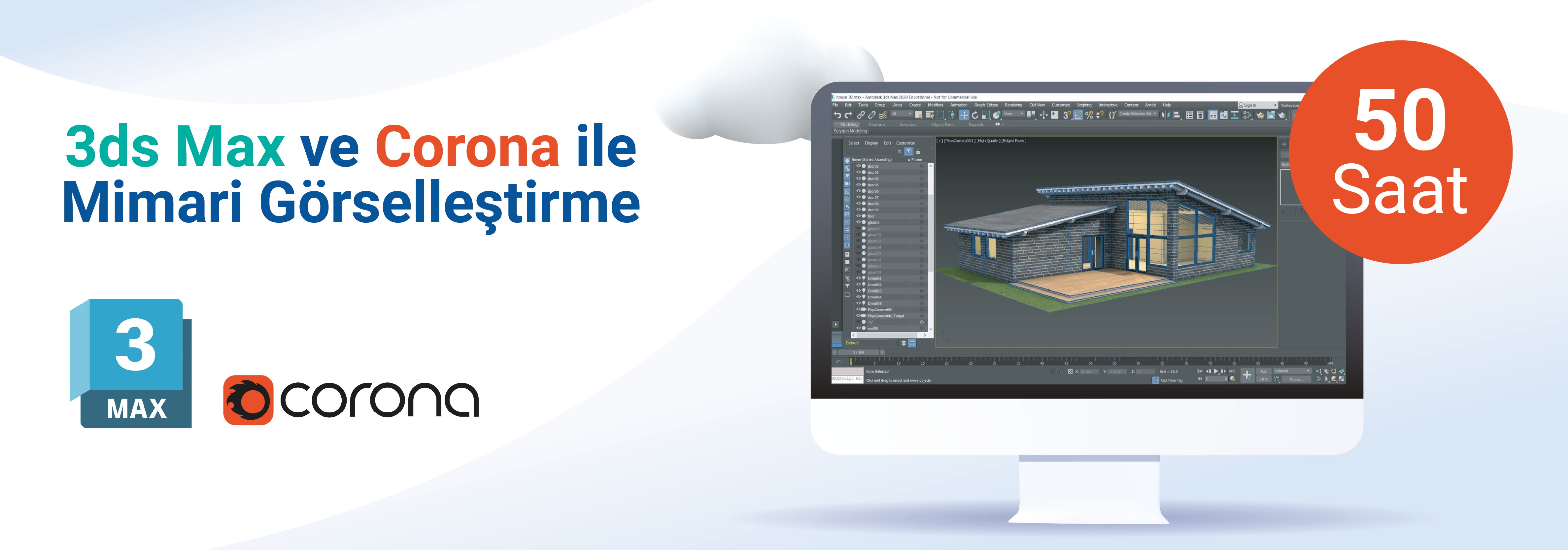 3ds Max ve Corona ile Mimari Görselleştirme Eğitimi